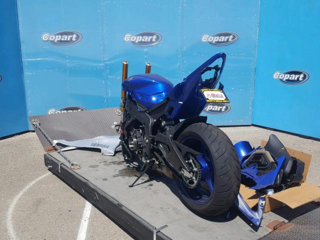 JYARJ16Y2GA011184 - 2016 YAMAHA YZFR6 C BLUE photo 3