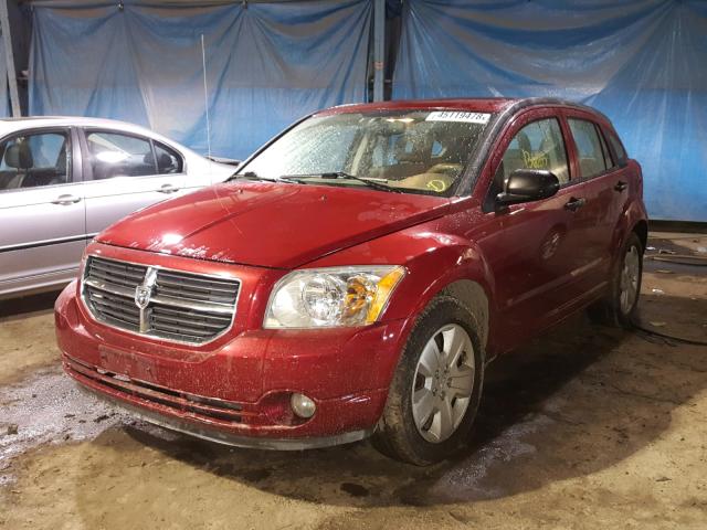 1B3HB48B77D125799 - 2007 DODGE CALIBER SX RED photo 2