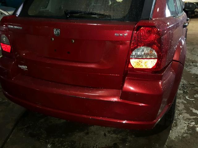 1B3HB48B77D125799 - 2007 DODGE CALIBER SX RED photo 9