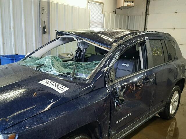 1C4NJDBB5HD173512 - 2017 JEEP COMPASS SP BLUE photo 9