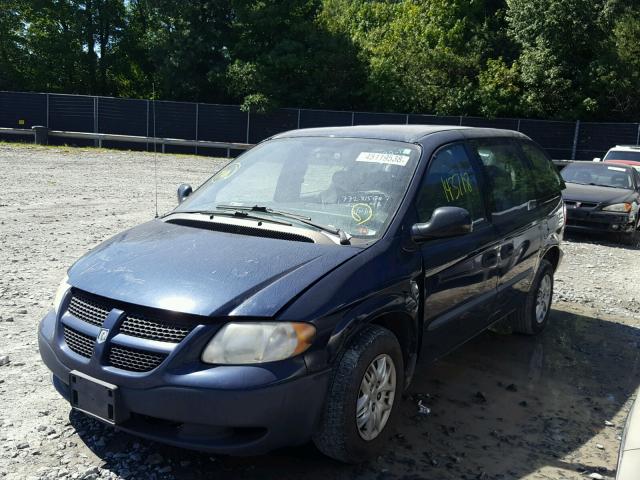 1D4GP25BX4B517366 - 2004 DODGE CARAVAN SE BLUE photo 2