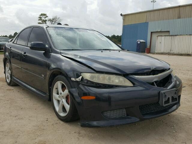 1YVHP80D655M25520 - 2005 MAZDA 6 S BLACK photo 1