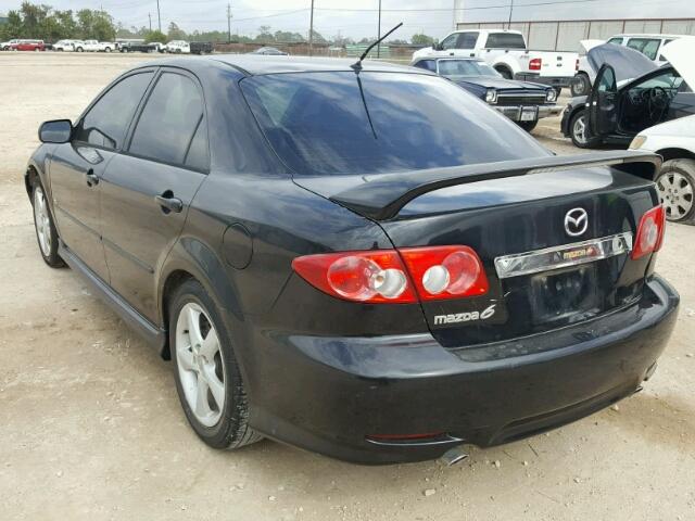 1YVHP80D655M25520 - 2005 MAZDA 6 S BLACK photo 3