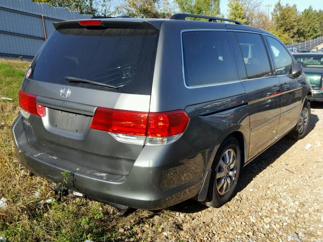 5FNRL38648B110765 - 2008 HONDA ODYSSEY EX GRAY photo 4