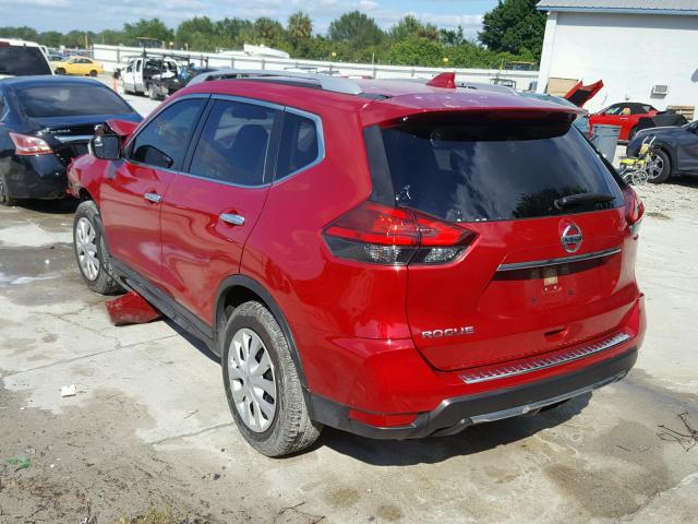 JN8AT2MT4HW380257 - 2017 NISSAN ROGUE S RED photo 3