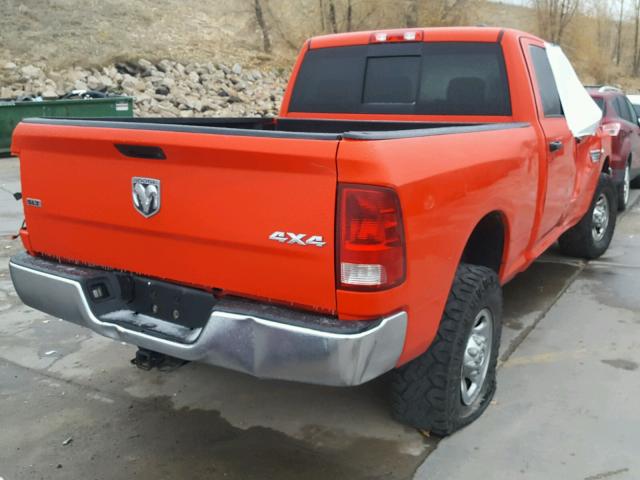 3D7UT2CL1AG161566 - 2010 DODGE RAM 2500 RED photo 4