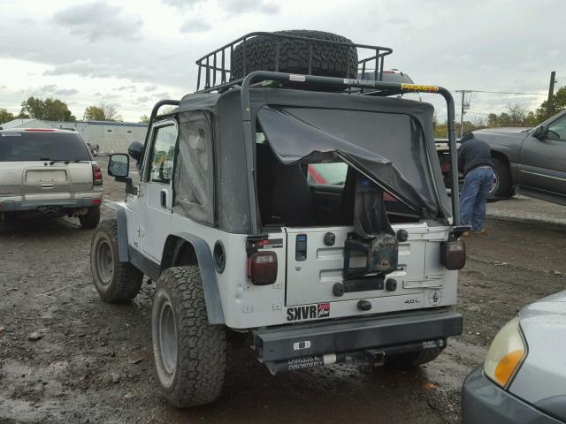 1J4FA39S83P363083 - 2003 JEEP WRANGLER C SILVER photo 3