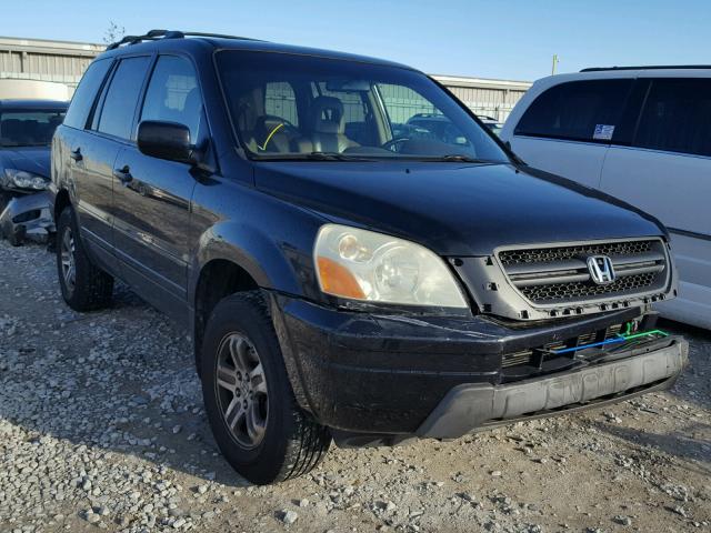 2HKYF18584H545119 - 2004 HONDA PILOT EXL BLACK photo 1