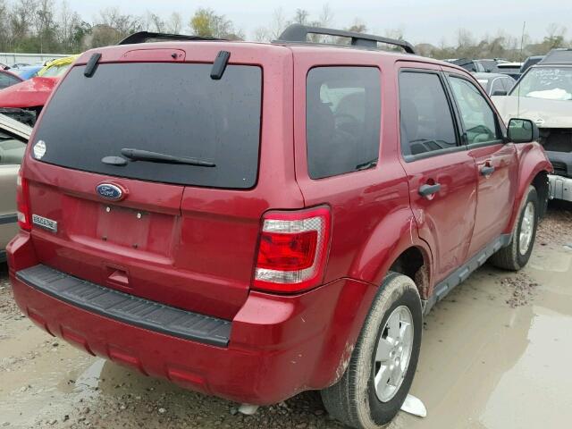 1FMCU0D76CKC41073 - 2012 FORD ESCAPE RED photo 4