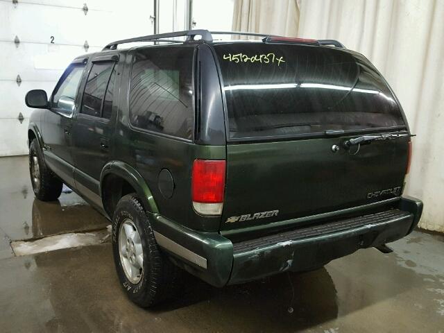 1GNDT13W2T2302081 - 1996 CHEVROLET BLAZER GREEN photo 3