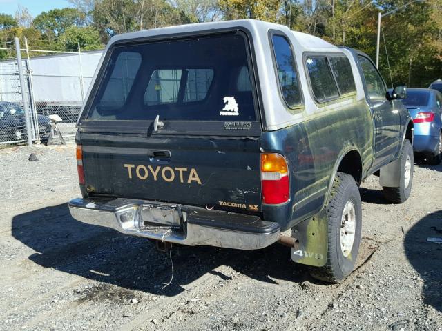 4TAPM62N4TZ156973 - 1996 TOYOTA TACOMA GREEN photo 4