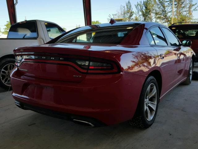 2C3CDXHG7GH346584 - 2016 DODGE CHARGER SX RED photo 4