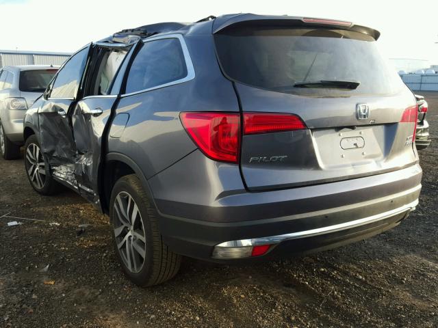 5FNYF6H97HB041181 - 2017 HONDA PILOT TOUR GRAY photo 3