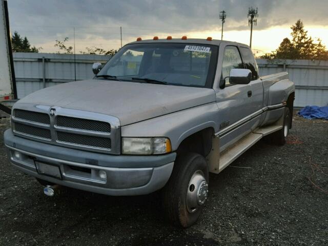 3B7MF33DXVM565179 - 1997 DODGE RAM 3500 SILVER photo 2