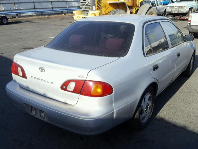 1NXBR12E3YZ353507 - 2000 TOYOTA COROLLA VE SILVER photo 4