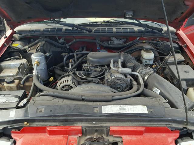 1GNDT13W91K212780 - 2001 CHEVROLET BLAZER RED photo 7