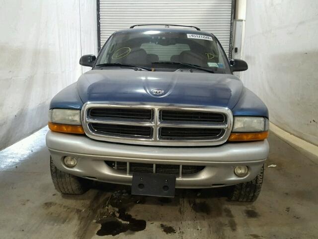 1D4HS58N93F532944 - 2003 DODGE DURANGO SL BLUE photo 9