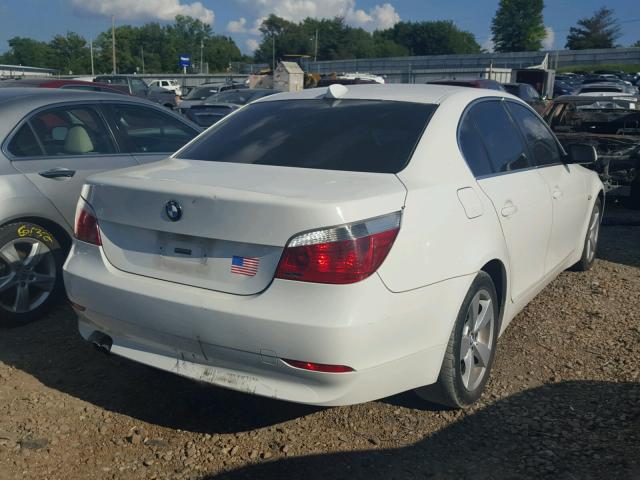 WBANF33546CS38483 - 2006 BMW 525 XI WHITE photo 4