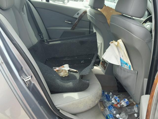 WBANA73515CR57078 - 2005 BMW 530 I SILVER photo 6