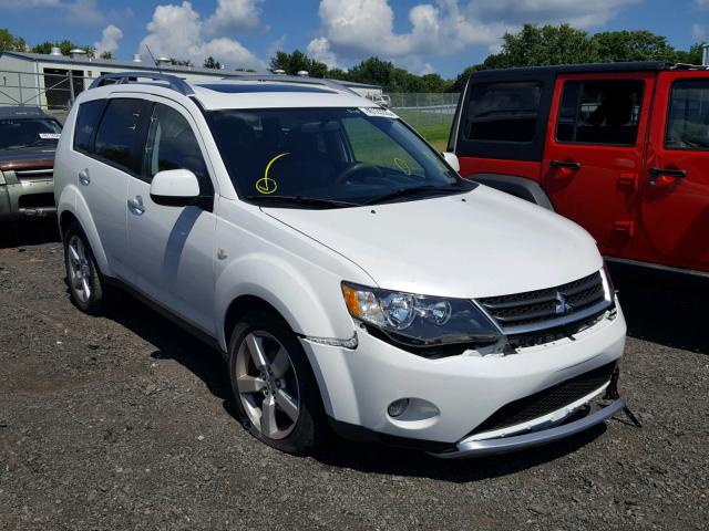 JA4MT41X77Z010455 - 2007 MITSUBISHI OUTLANDER WHITE photo 1