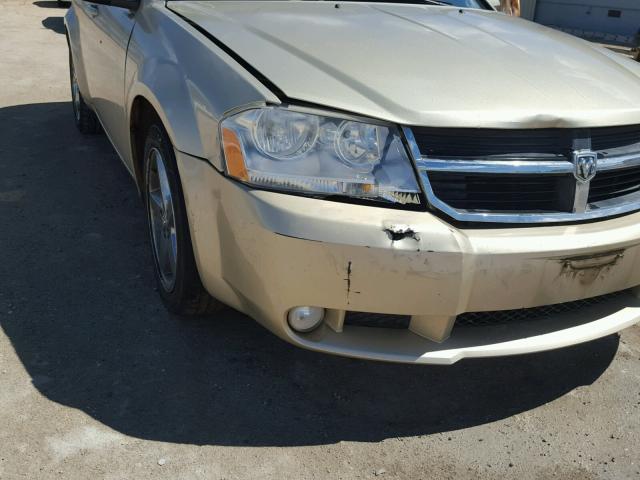 1B3CC5FV8AN134099 - 2010 DODGE AVENGER R/ GOLD photo 9