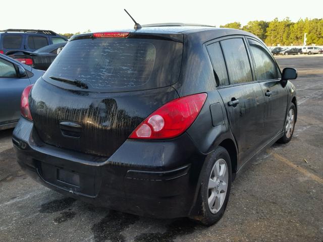 3N1BC13E47L451316 - 2007 NISSAN VERSA S BLACK photo 4