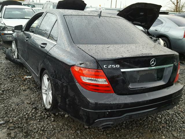 WDDGF4HB9DA780497 - 2013 MERCEDES-BENZ C 250 BLACK photo 3