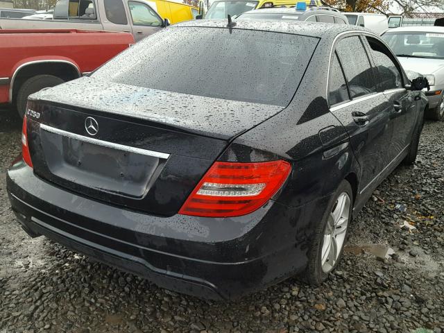 WDDGF4HB9DA780497 - 2013 MERCEDES-BENZ C 250 BLACK photo 4