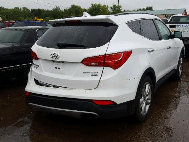 5XYZWDLA4EG182370 - 2014 HYUNDAI SANTA FE S WHITE photo 4