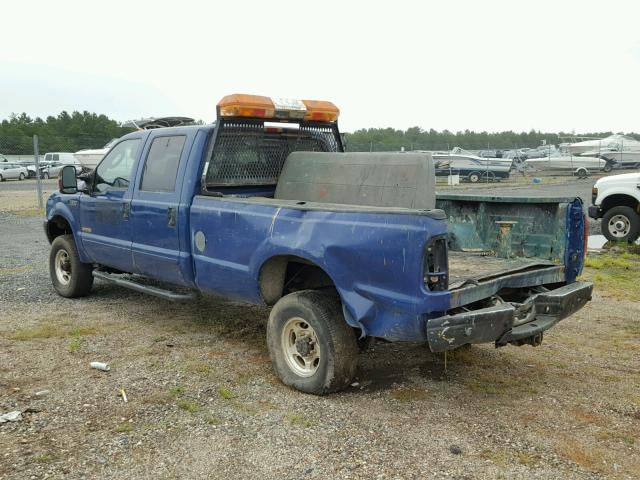 1FTSW31P13ED65279 - 2003 FORD F350 SRW S BLUE photo 3