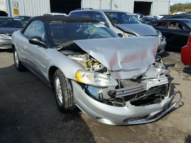 1C3EL55U71N693308 - 2001 CHRYSLER SEBRING LX SILVER photo 1