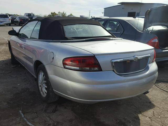 1C3EL55U71N693308 - 2001 CHRYSLER SEBRING LX SILVER photo 3