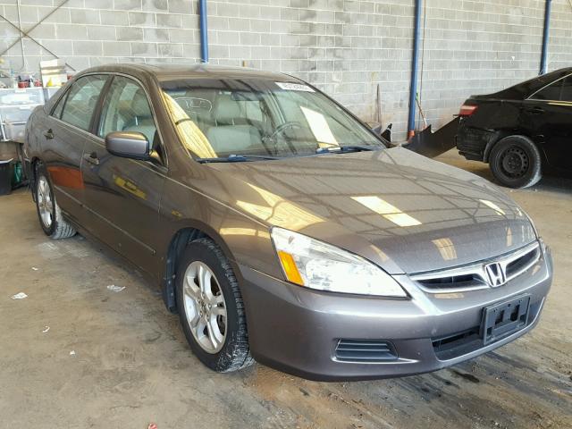 1HGCM55877A005229 - 2007 HONDA ACCORD GRAY photo 1