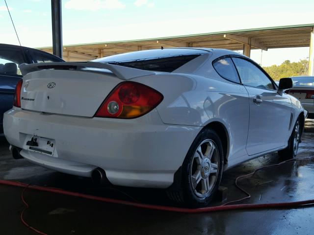 KMHHM65D13U070976 - 2003 HYUNDAI TIBURON WHITE photo 4