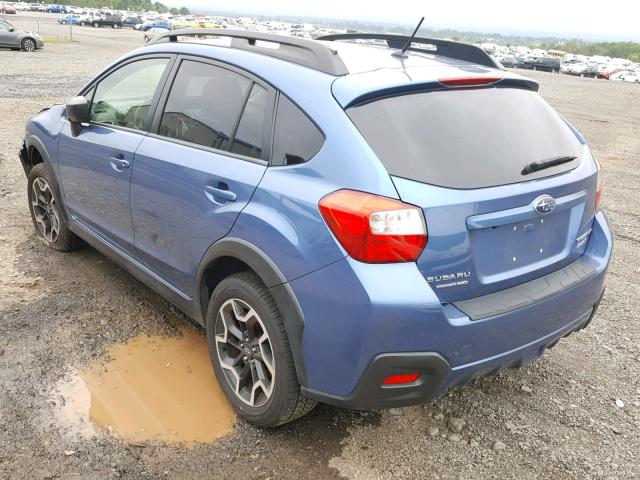 JF2GPAAC0HG249072 - 2017 SUBARU CROSSTREK BLUE photo 3