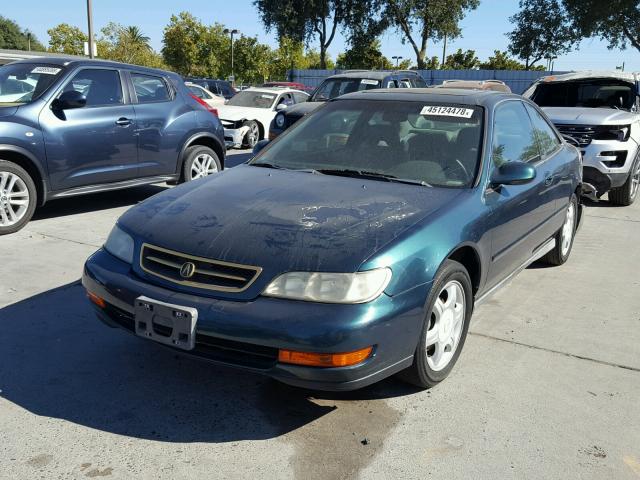 19UYA1254VL001285 - 1997 ACURA 2.2CL GREEN photo 2