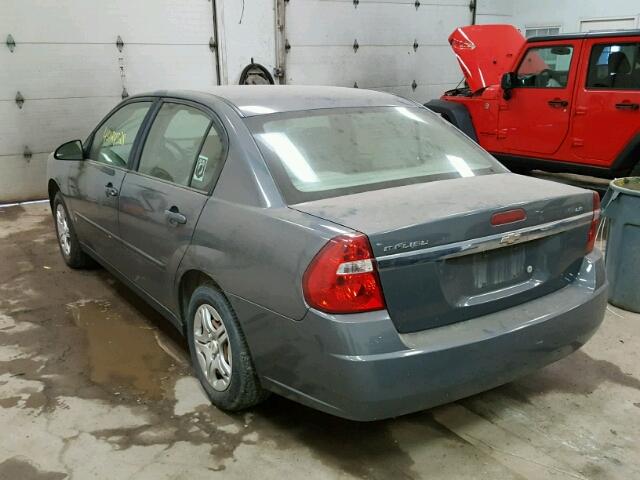 1G1ZS58F97F198875 - 2007 CHEVROLET MALIBU LS ნაცრისფერი ფოტო 3