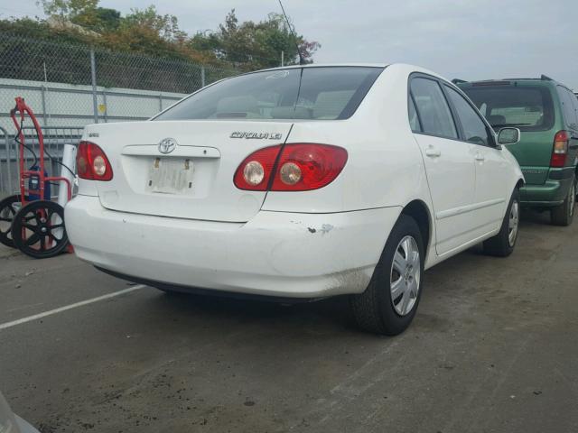 JTDBR32E460062244 - 2006 TOYOTA COROLLA CE WHITE photo 4