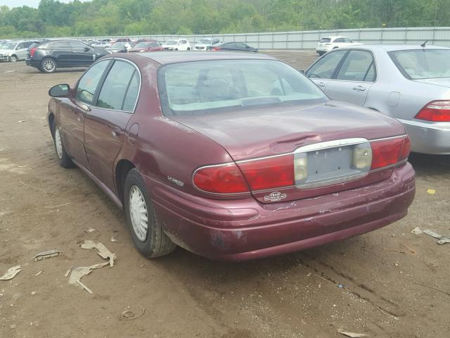 1G4HP54K914282443 - 2001 BUICK LESABRE CU MAROON photo 3