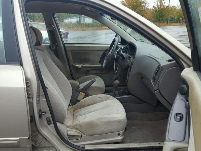 KMHDN46D26U376295 - 2006 HYUNDAI ELANTRA GL BEIGE photo 5