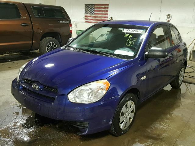 KMHCM36CX9U118420 - 2009 HYUNDAI ACCENT BLUE photo 2