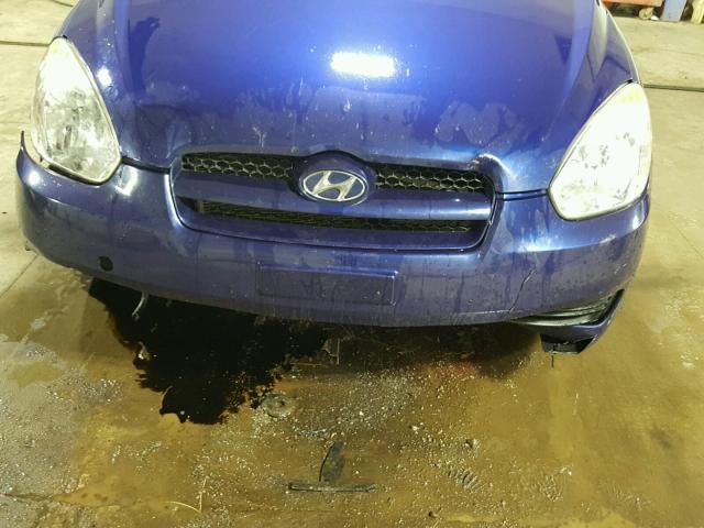 KMHCM36CX9U118420 - 2009 HYUNDAI ACCENT BLUE photo 9