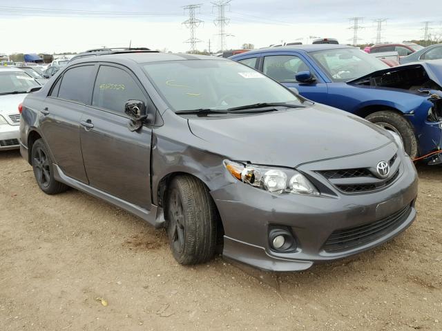 2T1BU4EEXBC710380 - 2011 TOYOTA COROLLA BA CHARCOAL photo 1