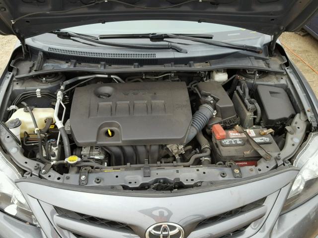 2T1BU4EEXBC710380 - 2011 TOYOTA COROLLA BA CHARCOAL photo 7