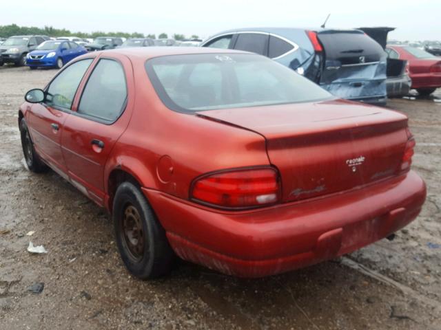 1P3EJ46C3XN625937 - 1999 PLYMOUTH BREEZE BAS RED photo 3