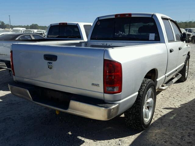 1D7HA18N55S367662 - 2005 DODGE RAM 1500 S SILVER photo 4