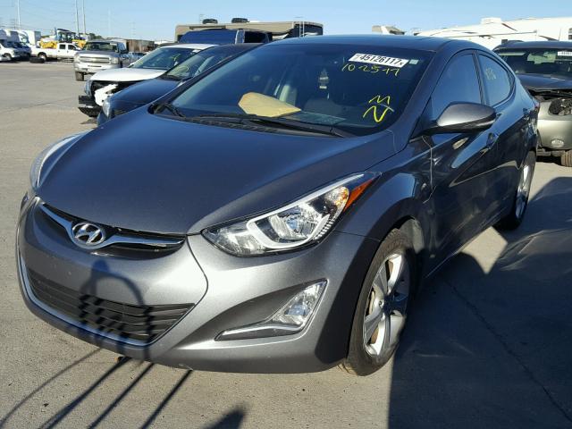 KMHDH4AE5GU604380 - 2016 HYUNDAI ELANTRA SE GRAY photo 2