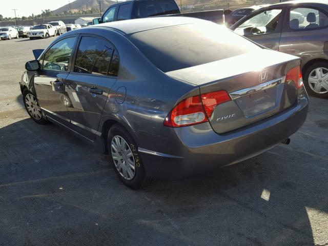 19XFA1F38AE026482 - 2010 HONDA CIVIC VP GRAY photo 3