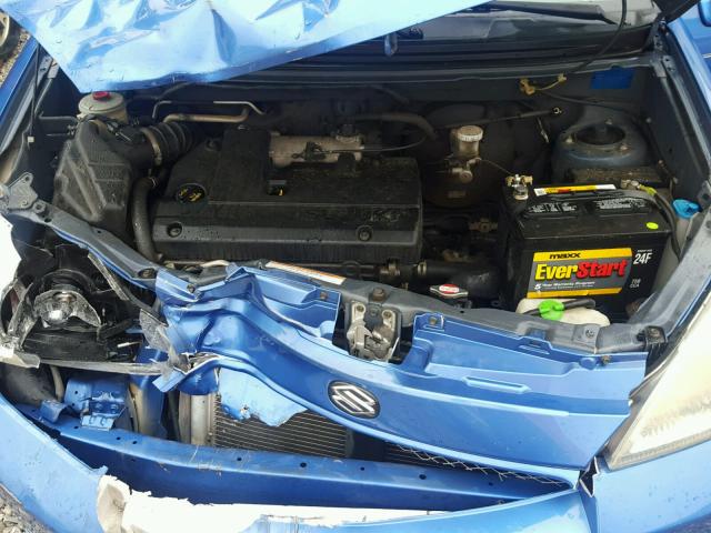 JS2RC61H045252349 - 2004 SUZUKI AERIO SX BLUE photo 7