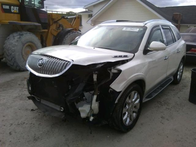 5GAKVCEDXBJ260783 - 2011 BUICK ENCLAVE CX WHITE photo 2